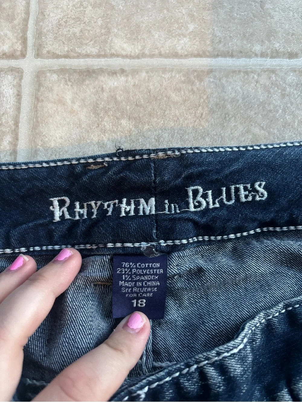 Blue Women's Denim Bermuda Shorts